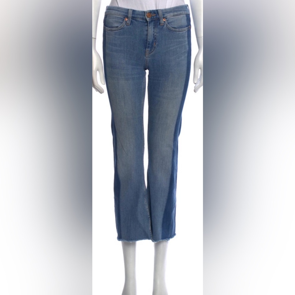 M.i.h. Lou High Rise Cropped Bell Jeans Two Tone, Size 25, Great Condition! - Picture 2 of 10